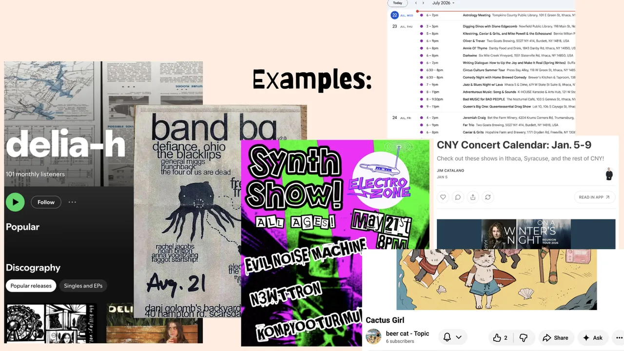 Examples of data sources