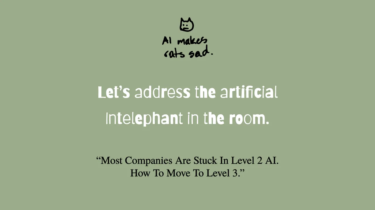Let's address the artificial intelephant in the room
