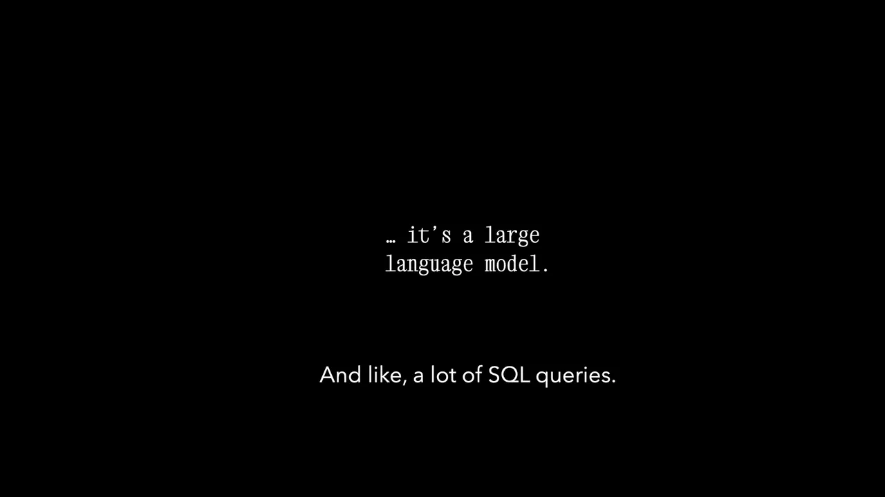 And a lot of SQL queries