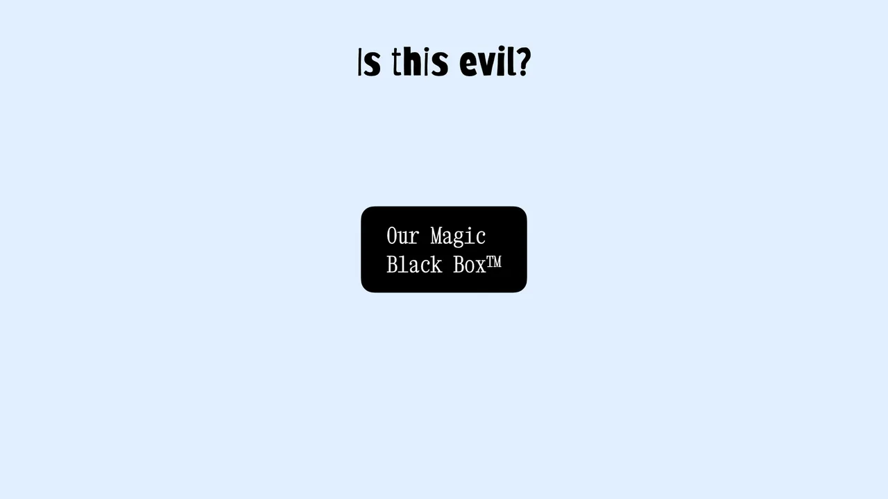 Is this evil?